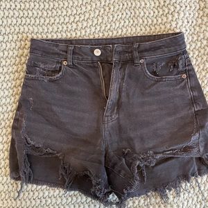 Black High Waisted Shorts | American Eagle